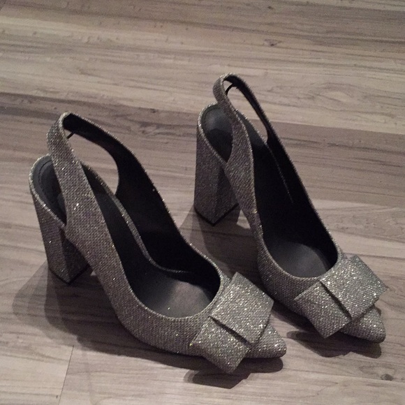 sparkly sling back shoes